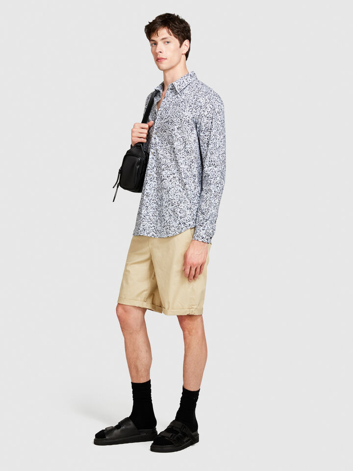 Slim fit bermudas - men's slim fit trousers - Beige | Sisley image number 2